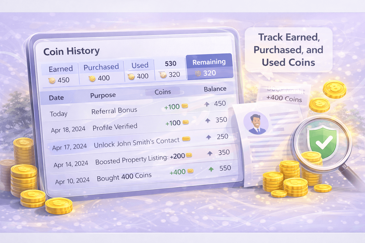 Coin history