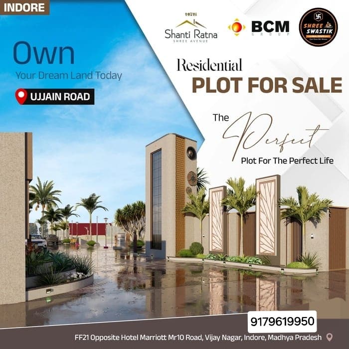 Plot for Sale in Bcm Shanti ratan shree avenue, Ujjain Road, Indore