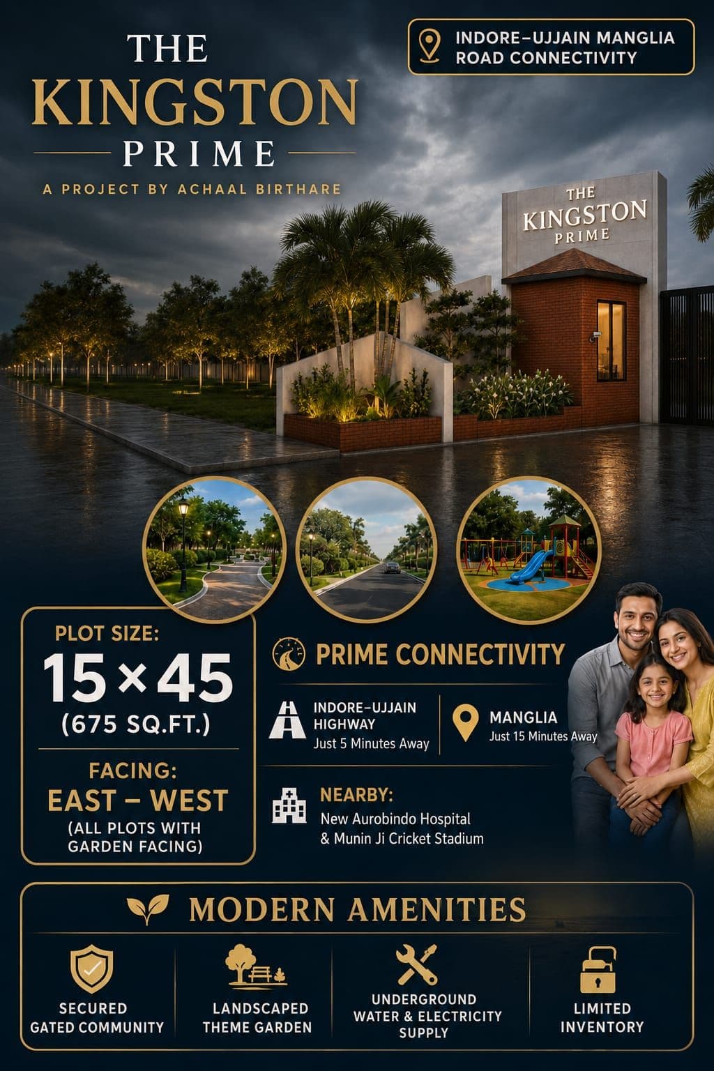 Residential Plot for Sale in The Kingston Prime, Ujjain Magaliya Road, Indore